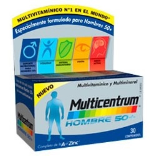 Multicentrum hombre 50+ (30 comp) | Parafarmacia Melguizo