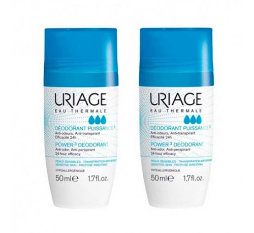 Uriage desodorante power 3 2x50ml