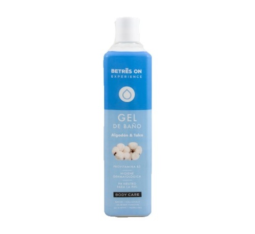 Betres on gel de baño algodon y  talco 750 ml