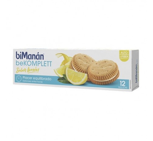 Bimanan bekomplett galletas snack (12 unidades sabor limon)