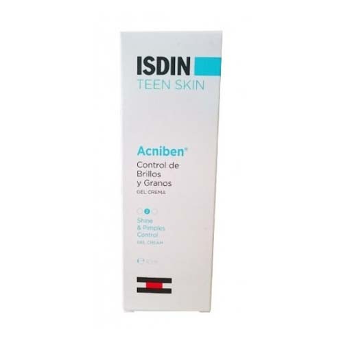 Acniben control de brillos y granos gel crema - isdin teen skin (40 ml)