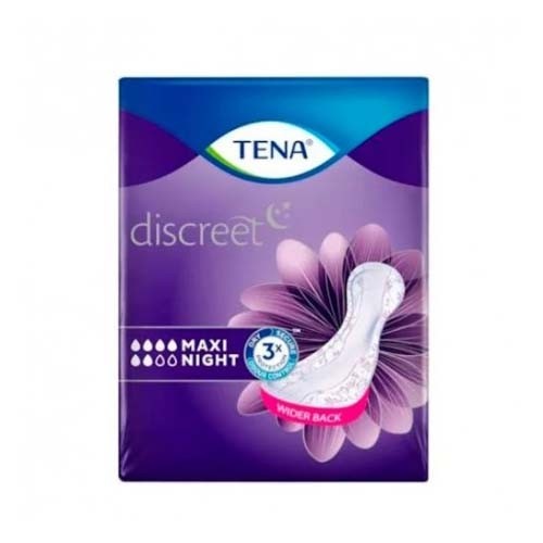 Absorbente incontinencia orina ligera - tena discreet maxi night (12 unidades)